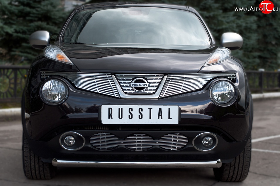14 249 р. Одинарная защита переднего бампера SLITKOFF диаметром 63 мм (4x4)  Nissan Juke  1 YF15 (2010-2014) дорестайлинг  с доставкой в г. Керчь