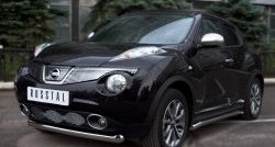 14 999 р. Одинарная защита переднего бампера SLITKOFF диаметром 76 мм (4x4)  Nissan Juke  1 YF15 (2010-2014) дорестайлинг  с доставкой в г. Керчь. Увеличить фотографию 4