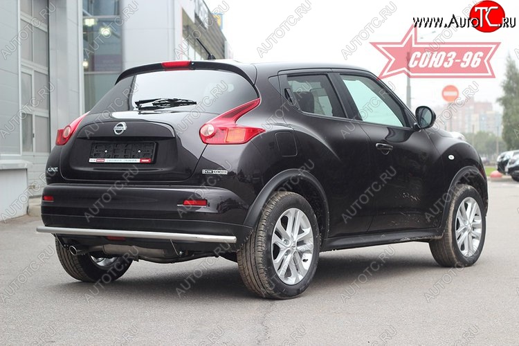 13 364 р. Защита заднего бампера 4x4 Souz-96 Premium (d42) Nissan Juke 1 YF15 дорестайлинг (2010-2014)  с доставкой в г. Керчь