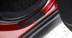 1 949 р. Накладки порожков салона RA Nissan Juke 1 YF15 дорестайлинг (2010-2014) (Комплект (4 шт.))  с доставкой в г. Керчь. Увеличить фотографию 2