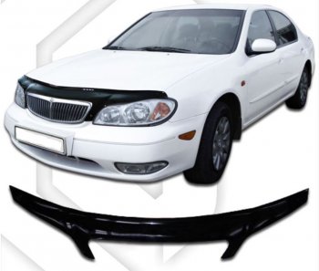 Дефлектор капота (33) CA-Plastic exclusive Nissan Maxima A33 рестайлинг (2004-2006)