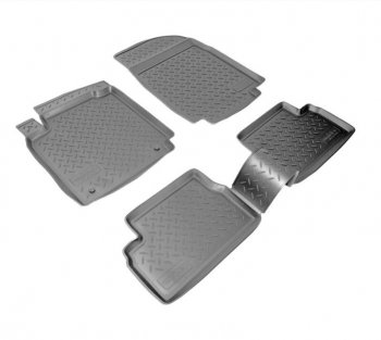 Комплект ковриков в салон Norplast Unidec Nissan Micra  K12 (2007-2010) 5 дв. 2-ой рестайлинг (Цвет: черный)