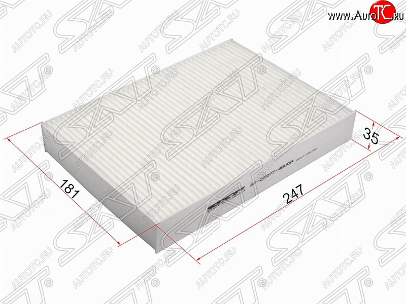 283 р. Фильтр салонный SAT (247х181х35 mm)  Nissan Micra  K13 (2010-2013), Nissan Qashqai  2 (2013-2019), Nissan X-trail  3 T32 (2017-2022), Renault Megane  универсал (2016-2025)  с доставкой в г. Керчь