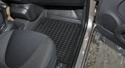 2 189 р. Коврики в салон Element 4 шт. (полиуретан) Nissan Micra K12 5 дв. 2-ой рестайлинг (2007-2010)  с доставкой в г. Керчь. Увеличить фотографию 2
