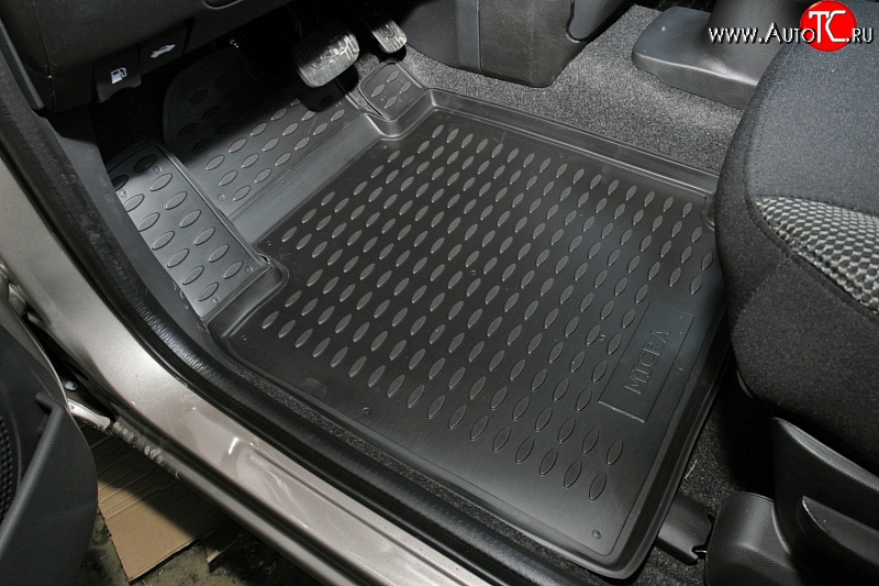 2 189 р. Коврики в салон Element 4 шт. (полиуретан) Nissan Micra K12 5 дв. 2-ой рестайлинг (2007-2010)  с доставкой в г. Керчь