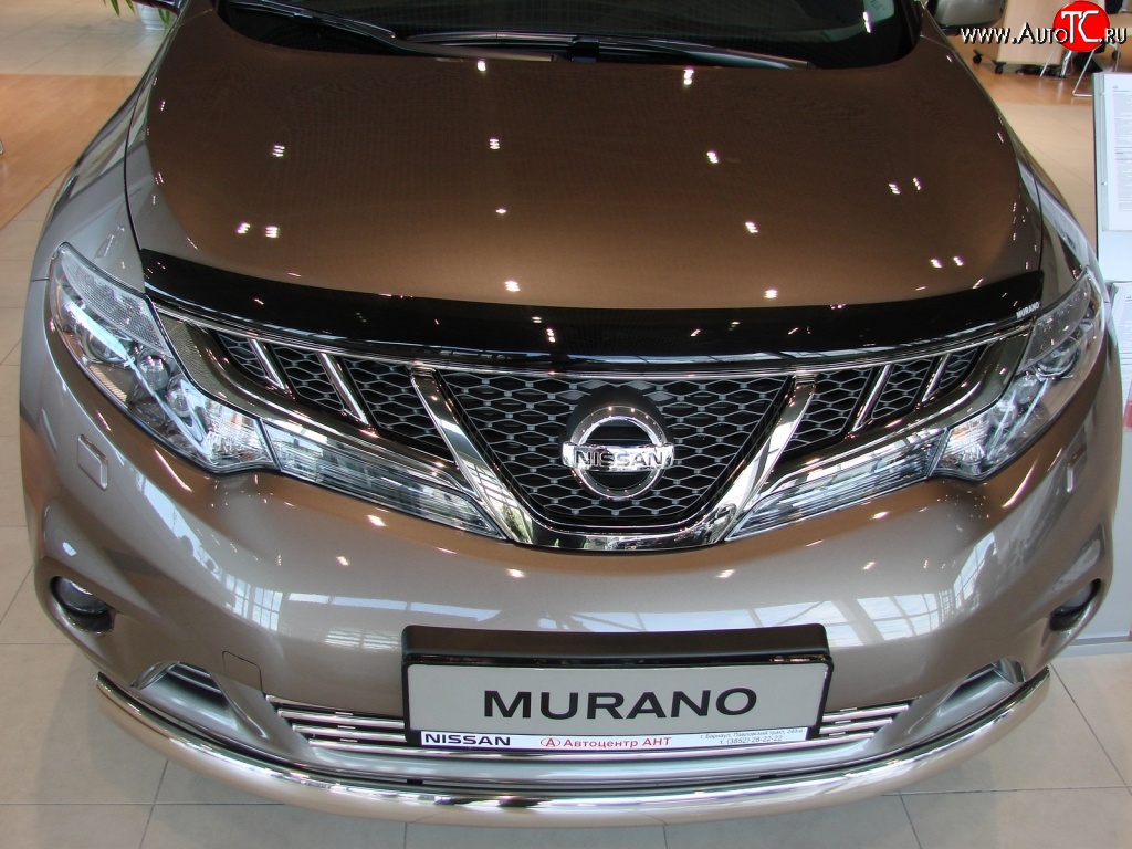 4 599 р. Дефлектор капота NovLine Nissan Murano 2 Z51 рестайлинг (2010-2016)  с доставкой в г. Керчь