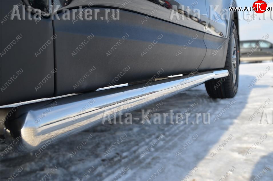 23 799 р. Пороги труба d76 (вариант 3) SLITKOFF Nissan Murano 2 Z51 рестайлинг (2010-2016)  с доставкой в г. Керчь