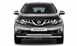 9 399 р. Двойная защита переднего бампера Petroil Tuning (из труб диаметрами по 63 мм)  Nissan Murano  2 Z51 (2010-2016) рестайлинг  с доставкой в г. Керчь. Увеличить фотографию 2