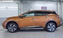 19 999 р. Защита порогов из круглой трубы диаметром 63 мм SLITKOFF  Nissan Murano  3 Z52 (2015-2025) дорестайлинг, рестайлинг  с доставкой в г. Керчь. Увеличить фотографию 2
