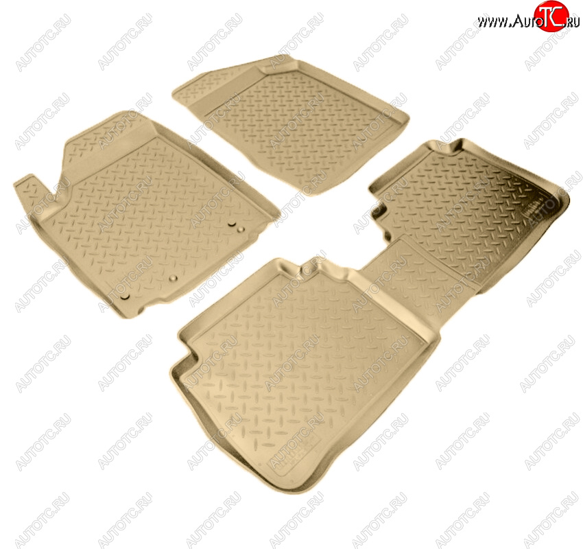 3 299 р. Коврики салона Norplast Unidec  Nissan Murano  1 Z50 (2002-2009) (Цвет: бежевый)  с доставкой в г. Керчь