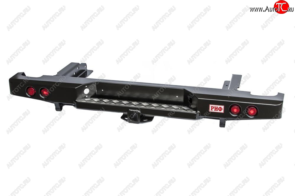 49 889 р. Бампер задний силовой (кузов 1500 мм) РИФ  Nissan Navara  1 D22 - NP300 (С квадратом под фаркоп и фонарями)  с доставкой в г. Керчь