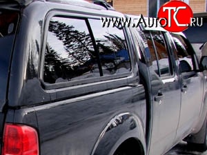 4 199 р. Дефлекторы окон (ветровики) Novline 4 шт Nissan Navara 2 D40 дорестайлинг (2004-2010)  с доставкой в г. Керчь