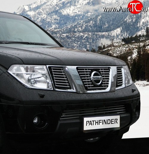 3 896 р. Декоративная вставка воздухозаборника Souz-96 Nissan Pathfinder R51 дорестайлинг (2004-2007)  с доставкой в г. Керчь