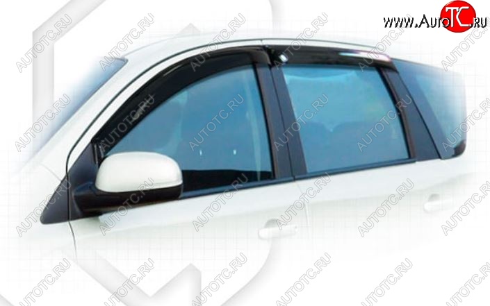 1 999 р. Дефлектора окон (левый руль) CA-Plastic Nissan Note 1 E11 рестайлинг (2008-2013) (Classic полупрозрачный)  с доставкой в г. Керчь