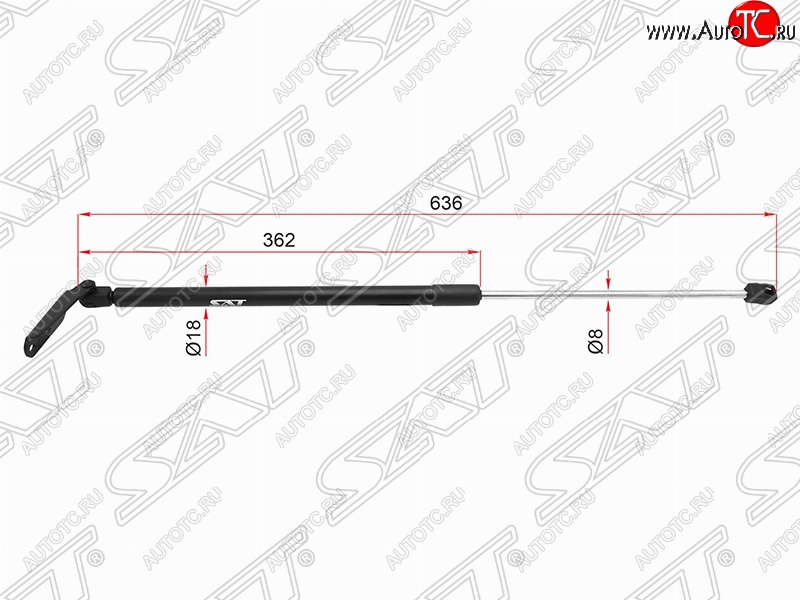 999 р. Левый упор крышки багажника (газовый) SAT  Nissan Note  2 (2012-2016) E12 дорестайлинг  с доставкой в г. Керчь
