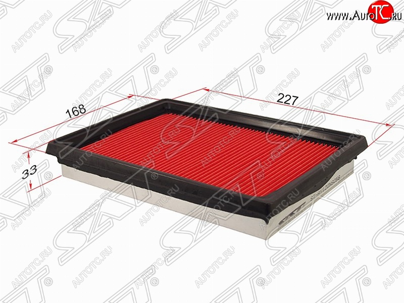 241 р. Фильтр воздушный двигателя SAT (227х168х33 mm)  Nissan Note  2 (2012-2020) E12 дорестайлинг, E12 рестайлинг  с доставкой в г. Керчь