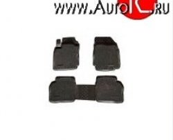 Комплект ковриков в салон Aileron 4 шт. (полиуретан, покрытие Soft) Nissan Note  1 (2004-2008) E11 дорестайлинг