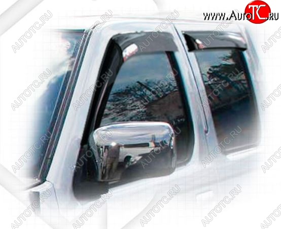 2 089 р. Дефлектора окон CA-Plastiс Nissan NP300 (2003-2008) (Classic полупрозрачный)  с доставкой в г. Керчь