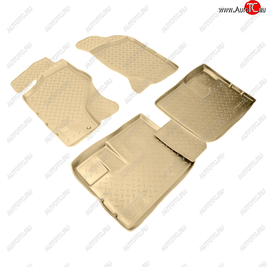 2 999 р. Коврики салона Norplast Unidec Nissan NP300 (2008-2013) (Цвет: бежевый)  с доставкой в г. Керчь