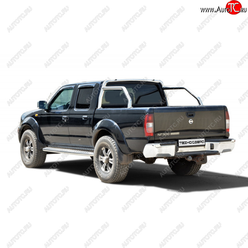 32 999 р. Защитная дуга багажника ТехноСфера (Техно Сфера) (Ø63,5 мм)  Nissan NP300 (2003-2013) (Нержавейка)  с доставкой в г. Керчь