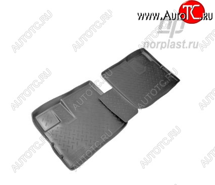 1 239 р. Коврики салонные Noplast (задние)  Nissan NP300 (2008-2025)  с доставкой в г. Керчь
