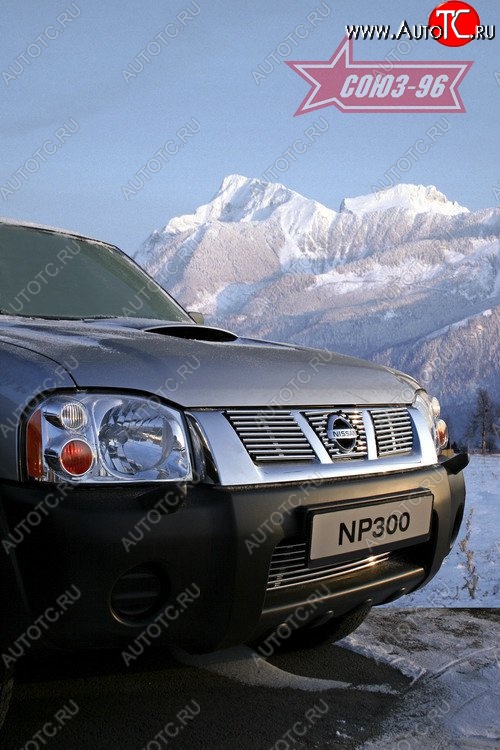 5 489 р. Декоративные элементы решетки радиатора Souz-96 (d10) Nissan NP300 (2008-2013)  с доставкой в г. Керчь