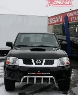 10 169 р. Защита переднего бампера нижняя Souz-96 - Акула Nissan NP300 (2008-2013)  с доставкой в г. Керчь. Увеличить фотографию 2