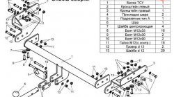 7 799 р. Фаркоп Лидер Плюс Nissan NP300 (2008-2013) (Без электропакета)  с доставкой в г. Керчь. Увеличить фотографию 2