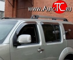 999 р. Комплект дефлекторов окон (ветровиков) 4 шт. Russtal Nissan Pathfinder R51 дорестайлинг (2004-2007)  с доставкой в г. Керчь