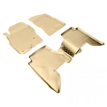 Коврики салона Norplast Unidec Nissan Pathfinder  R51 (2004-2014) дорестайлинг, рестайлинг (Цвет: бежевый)