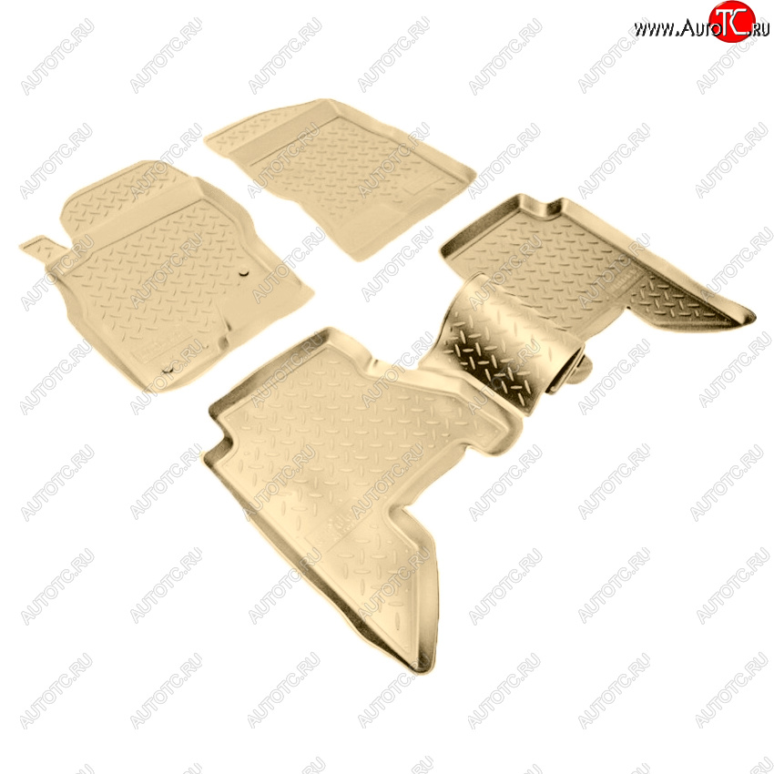 3 499 р. Коврики салона Norplast Unidec  Nissan Pathfinder  R51 (2004-2014) дорестайлинг, рестайлинг (Цвет: бежевый)  с доставкой в г. Керчь