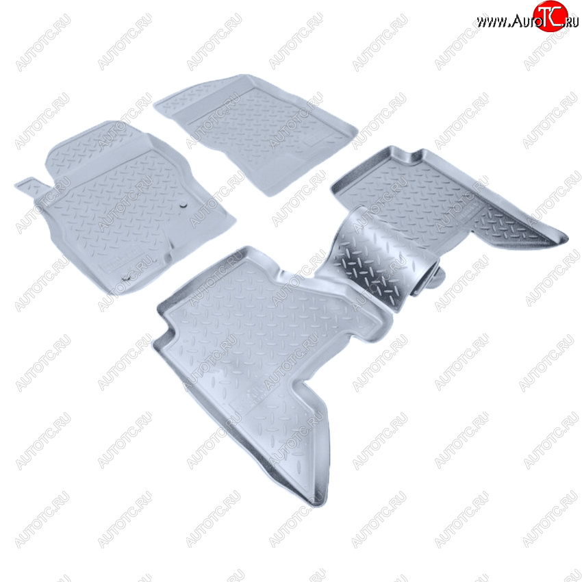3 499 р. Коврики салона Norplast Unidec  Nissan Pathfinder  R51 (2004-2014) дорестайлинг, рестайлинг (Цвет: серый)  с доставкой в г. Керчь