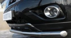 15 999 р. Одинарная защита переднего бампера диаметром 63 мм SLITKOFF  Nissan Pathfinder  R52 (2012-2017) дорестайлинг  с доставкой в г. Керчь. Увеличить фотографию 4