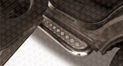 15 349 р. Широкая защита порогов из трубы диаметром 57 мм Slitkoff  Nissan Pathfinder  R52 (2012-2017) дорестайлинг  с доставкой в г. Керчь. Увеличить фотографию 3