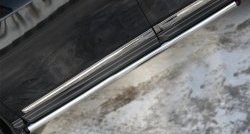 70 999 р. Защита порогов из круглой трубы диаметром 63 мм Russtal Nissan Pathfinder R52 дорестайлинг (2012-2017) (Защита порогов с со скосами на торцах (вариант 1))  с доставкой в г. Керчь. Увеличить фотографию 5