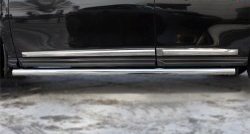 70 999 р. Защита порогов из круглой трубы диаметром 63 мм Russtal Nissan Pathfinder R52 дорестайлинг (2012-2017) (Защита порогов с со скосами на торцах (вариант 1))  с доставкой в г. Керчь. Увеличить фотографию 9