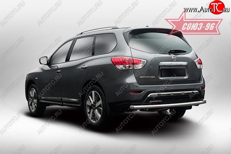 14 264 р. Задняя защита бампера с диаметром трубы 60мм Souz-96 Nissan Pathfinder R52 дорестайлинг (2012-2017)  с доставкой в г. Керчь