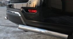 16 349 р. Защита заднего бампера (Ø63 мм уголки, нержавейка) SLITKOFF  Nissan Pathfinder  R52 (2012-2017) дорестайлинг  с доставкой в г. Керчь. Увеличить фотографию 3