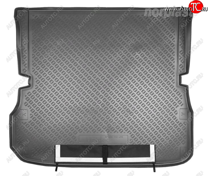 3 599 р. Коврик багажника Norplast Unidec (сложенный 3 ряд)  Nissan Pathfinder  R52 (2012-2017) дорестайлинг (Черный, с погрузочным ковриком (фартуком))  с доставкой в г. Керчь