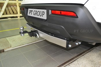 19 689 р. Фаркоп Petroil Tuning (съемный квадрат)  Nissan Pathfinder  R53 (2021-2025) (с нержавеющей накладкой)  с доставкой в г. Керчь. Увеличить фотографию 5