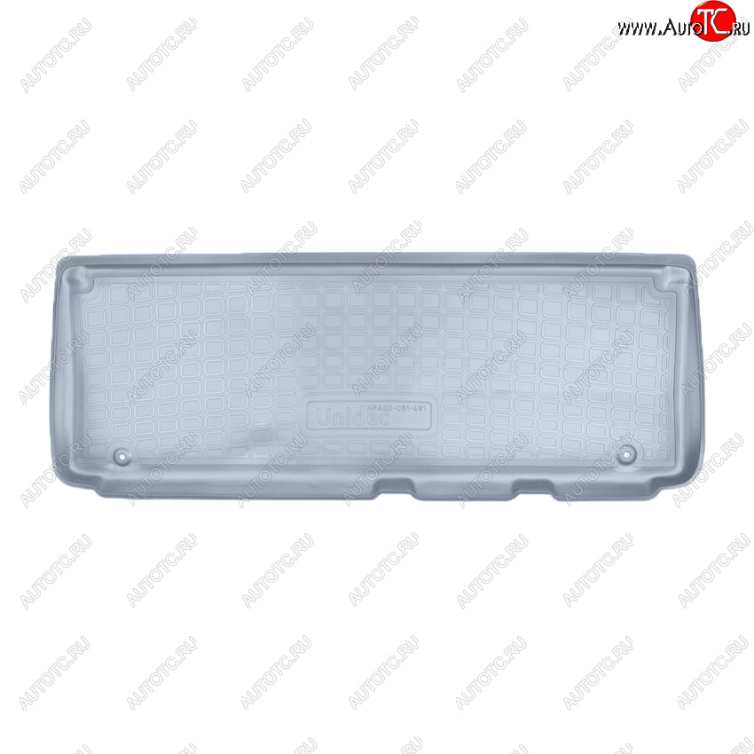 1 339 р. Коврик салона Norplast Unidec (3 ряд)  Nissan Patrol  6 (2010-2017) Y62 дорестайлинг, Y62 рестайлинг (Цвет: серый)  с доставкой в г. Керчь