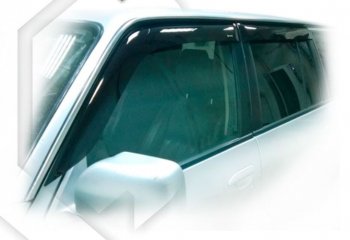 2 299 р. Дефлектора окон CA-Plastic Nissan Patrol 5 Y61 2-ой рестайлинг (2004-2010) (серия Classic полупрозрачный, без хром. молдинга )  с доставкой в г. Керчь. Увеличить фотографию 2