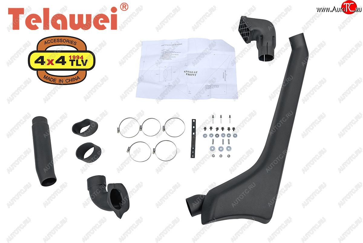 8 199 р. Шноркель Telawei  Nissan Patrol  5 (1997-2004) Y61 дорестайлинг, Y61 1-ый рестайлинг  с доставкой в г. Керчь