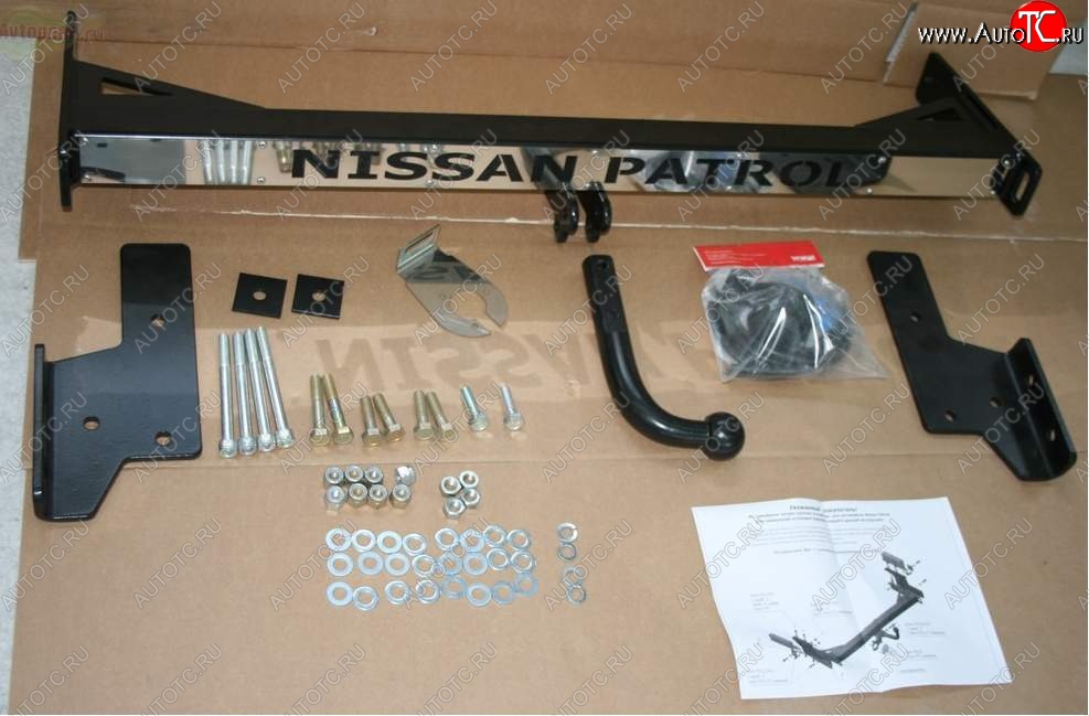 9 089 р. Фаркоп Souz-96 Nissan Patrol 5 Y61 дорестайлинг (1997-2001)  с доставкой в г. Керчь