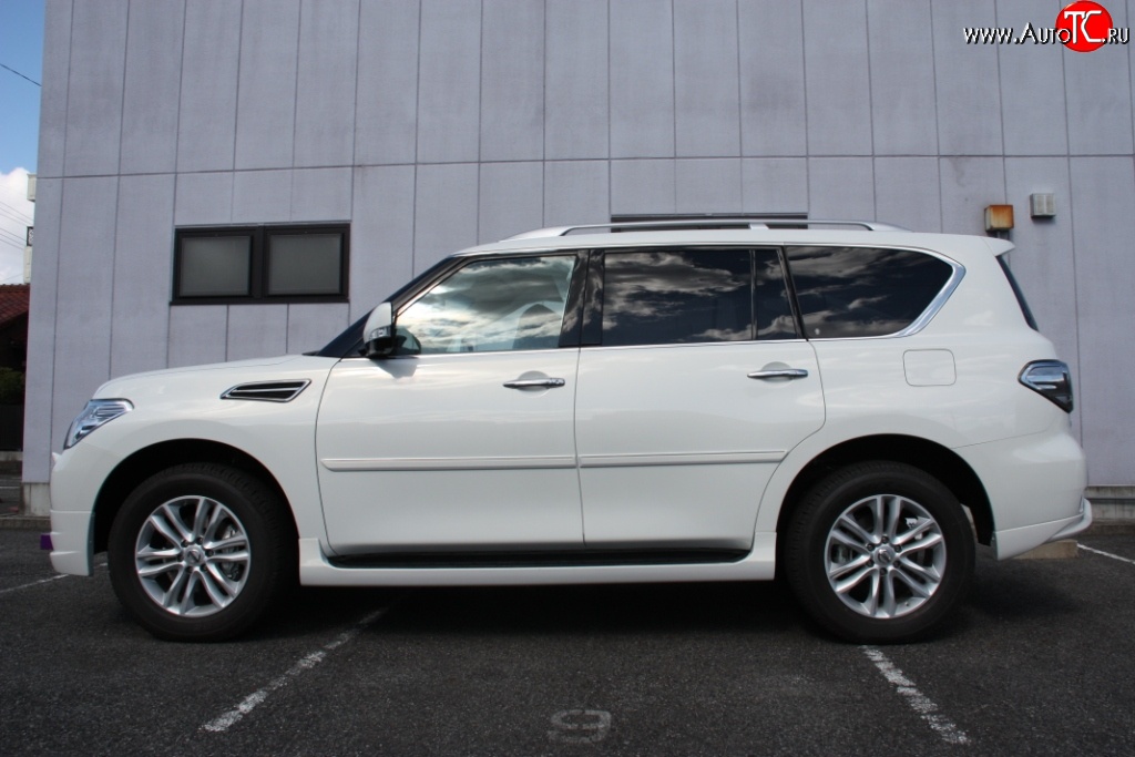 12 049 р. Молдинги (накладки на двери) Impul Nissan Patrol 6 Y62 дорестайлинг (2010-2014) (Неокрашенные)  с доставкой в г. Керчь