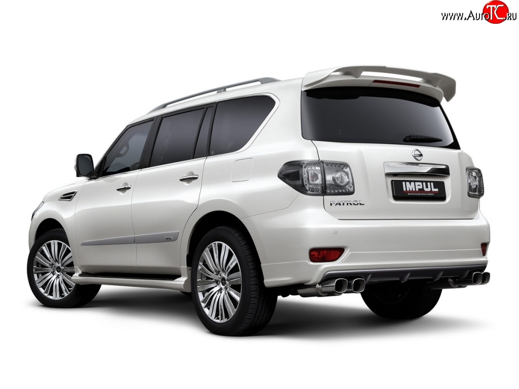 22 749 р. Спойлер Impul Nissan Patrol 6 Y62 дорестайлинг (2010-2014) (Неокрашенный)  с доставкой в г. Керчь