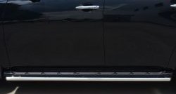 14 999 р. Защита порогов из круглой трубы диаметром 42 мм (рестайлинг) SLITKOFF  Nissan Patrol  6 (2010-2014) Y62 дорестайлинг  с доставкой в г. Керчь. Увеличить фотографию 2