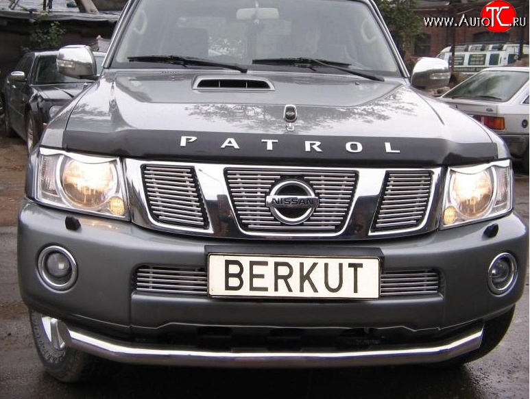 6 299 р. Декоративная вставка решетки радиатора Berkut Nissan Patrol 5 Y61 2-ой рестайлинг (2004-2010)  с доставкой в г. Керчь