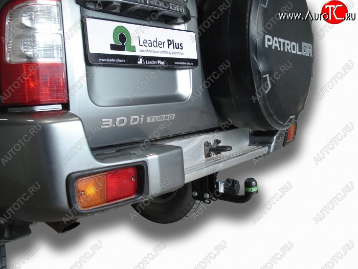 7 249 р. Фаркоп Лидер Плюс. Nissan Patrol 5 Y61 дорестайлинг (1997-2001) (Без электропакета)  с доставкой в г. Керчь