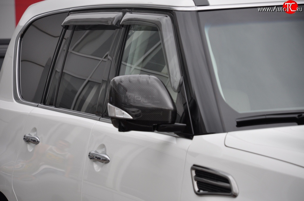 22 749 р. Накладки на зеркала Impul Nissan Patrol 6 Y62 дорестайлинг (2010-2014) (Неокрашенные)  с доставкой в г. Керчь